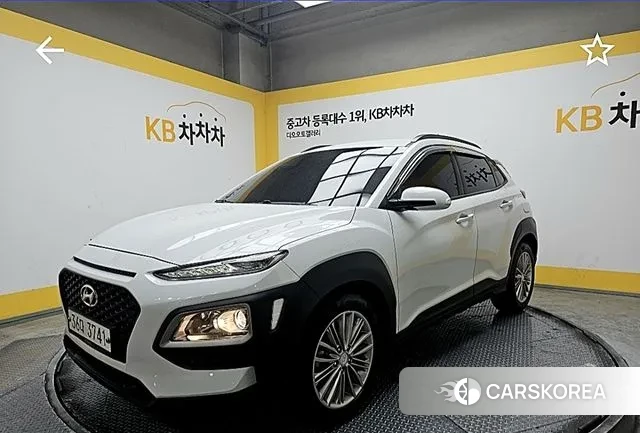 Hyundai Kona 2018 Белый из Кореи