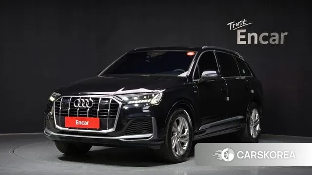 Audi Q7 (4M) 2021 Черный из Кореи