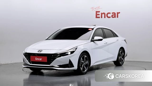 Hyundai Avante (CN7) 2021 Белый из Кореи