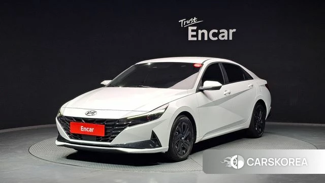 Hyundai Avante Hybrid (CN7) 2022 Белый из Кореи