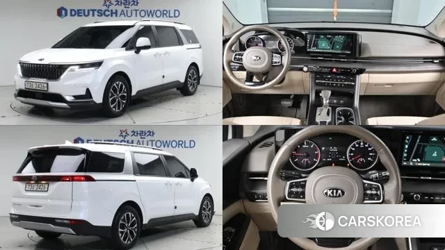 Kia Carnival 4th generation 2021 Белый из Кореи