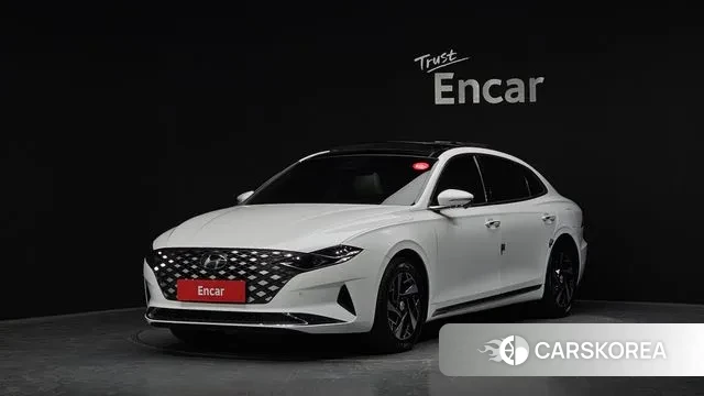 Hyundai The New Grandeur IG Hybrid 2021 Белый из Кореи