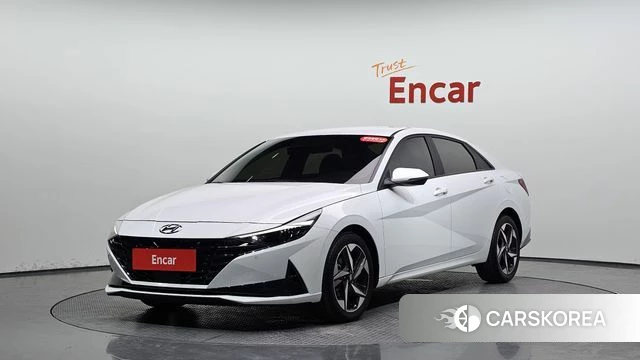 Hyundai Avante (CN7) 2022 Белый из Кореи