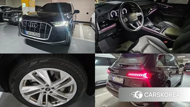 Audi Q7 (4M) 2021 Черный из Кореи