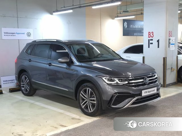 Volkswagen Tiguan Allspace 2023 Серый из Кореи