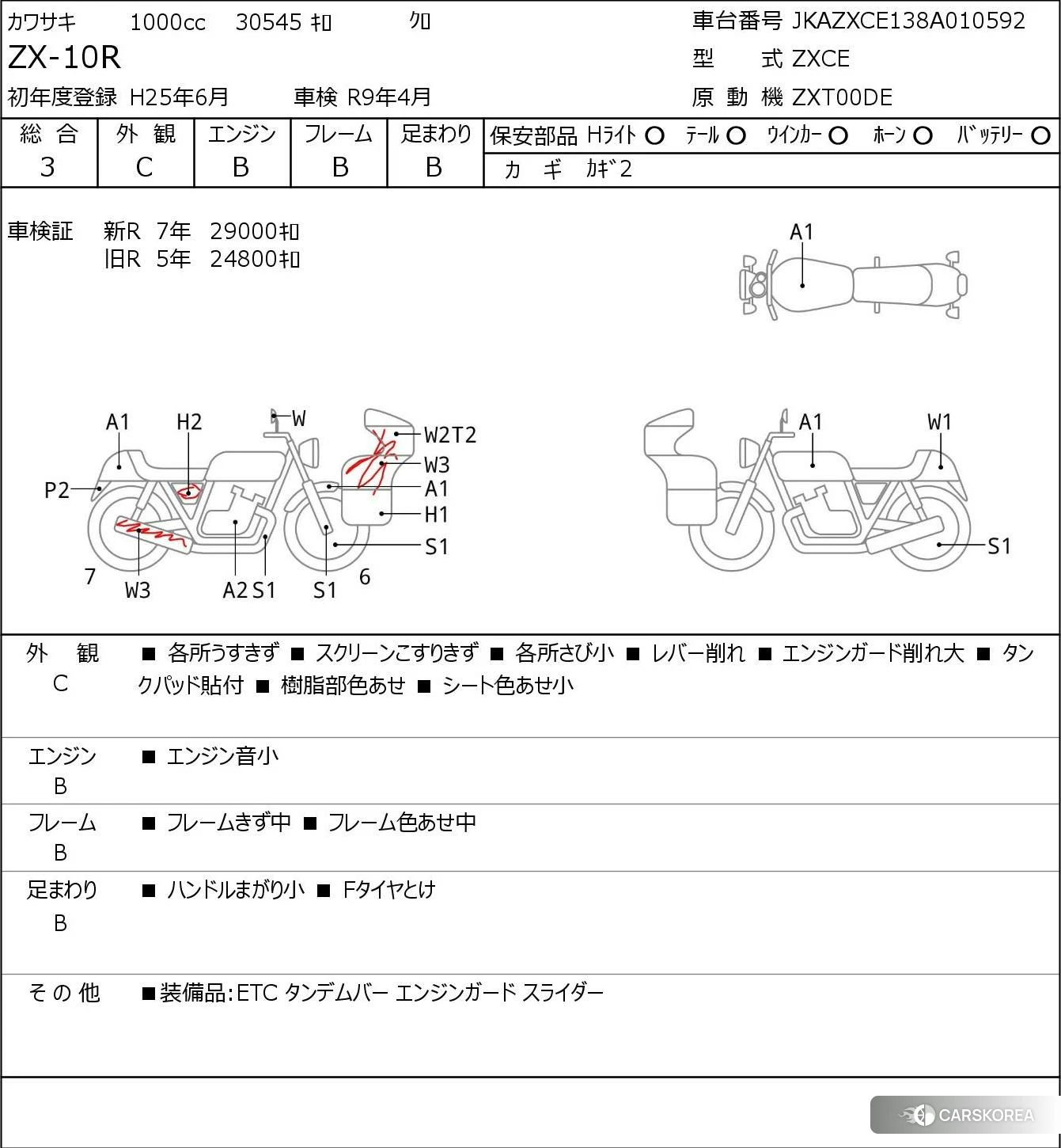 Kawasaki ZX-10R NINJA 2013 из Японии, фото 5