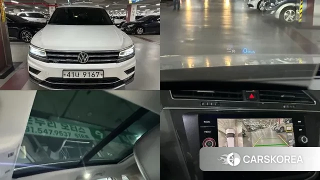 Volkswagen Tiguan Allspace 2018 Белый из Кореи