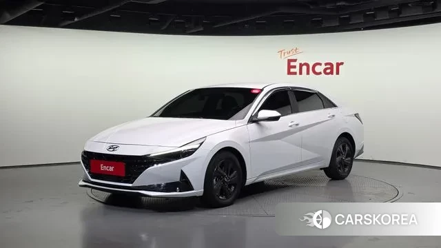 Hyundai Avante (CN7) 2021 Белый из Кореи