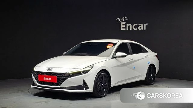 Hyundai Avante Hybrid (CN7) 2023 Белый из Кореи