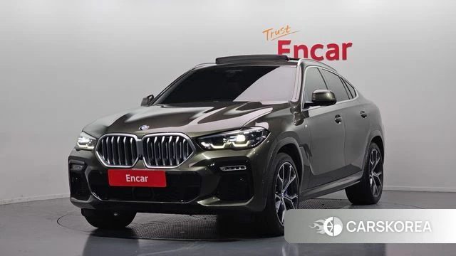 BMW X6 (G06) 2021 Светло-зеленый из Кореи