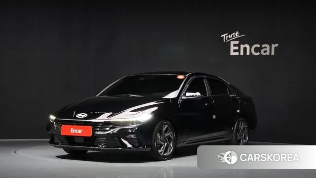 Hyundai The New Avante (CN7) 2023 Черный из Кореи