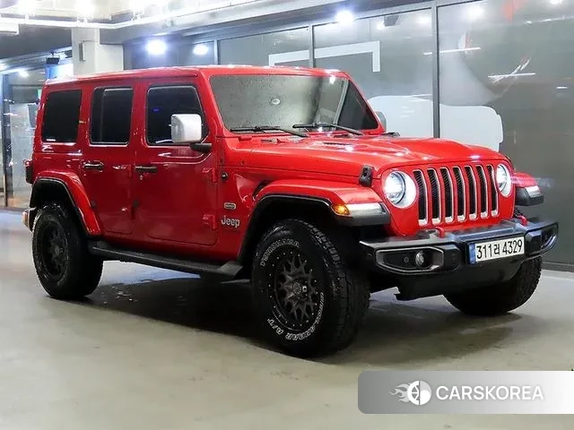 Jeep Wrangler (JL) 2021 Красный из Кореи