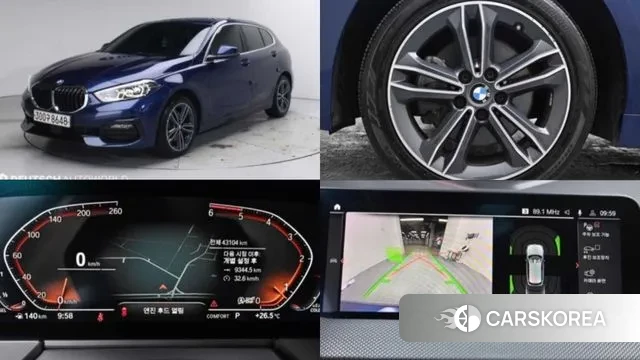 BMW 1 Series (F40) 2020 Синий из Кореи