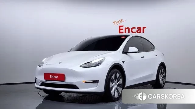 Tesla Model Y 2021 Белый из Кореи
