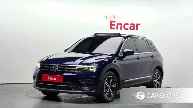 Volkswagen Tiguan second Generation 2020 Синий из Кореи