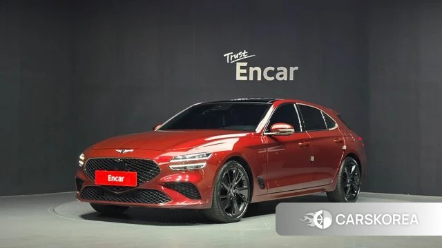 Genesis The New G70 Shooting Brake 2022 Красный из Кореи
