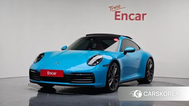 Porsche 911(992) 2020 Небесно-голубой из Кореи