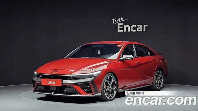 Hyundai The New Avante (CN7) 2024 Красный из Кореи