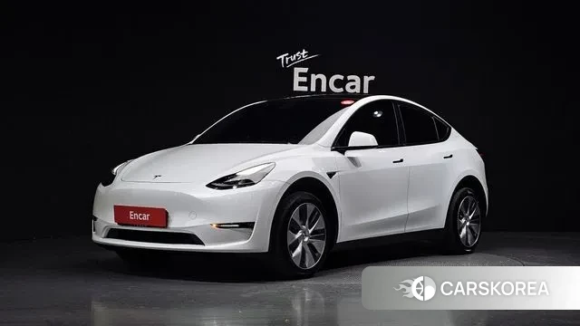 Tesla Model Y 2021 Белый из Кореи