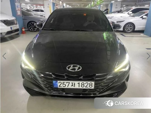 Hyundai Avante (CN7) 2022 Черный из Кореи