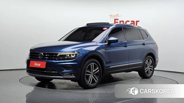 Volkswagen Tiguan Allspace 2020 Синий из Кореи