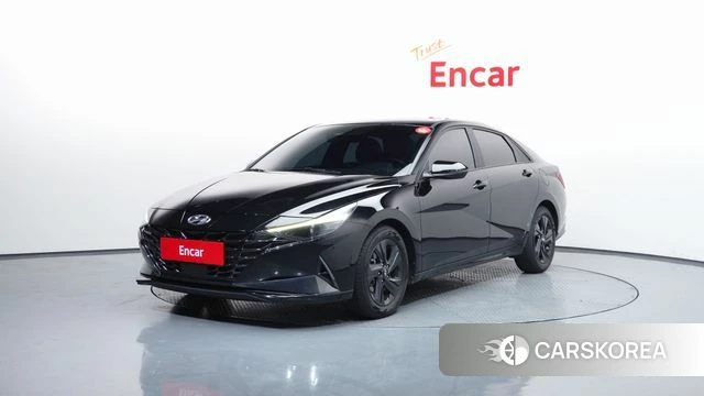 Hyundai Avante Hybrid (CN7) 2021 Черный из Кореи