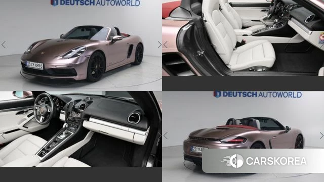 Porsche 718 Boxster 2018 Серый из Кореи