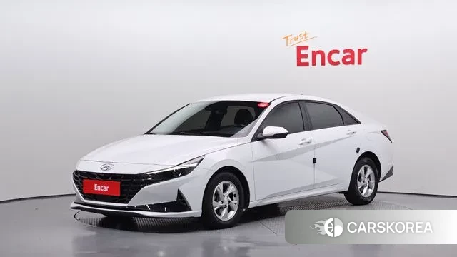 Hyundai Avante (CN7) 2021 Белый из Кореи