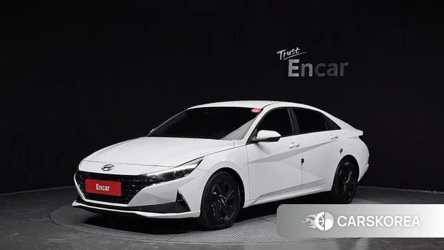 Hyundai Avante Hybrid (CN7) 2020 Белый из Кореи