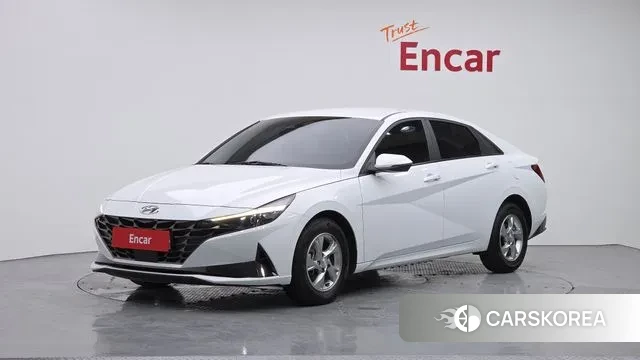 Hyundai Avante (CN7) 2021 Белый из Кореи