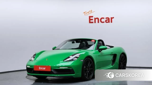 Porsche 718 Boxster 2021 Зеленый из Кореи
