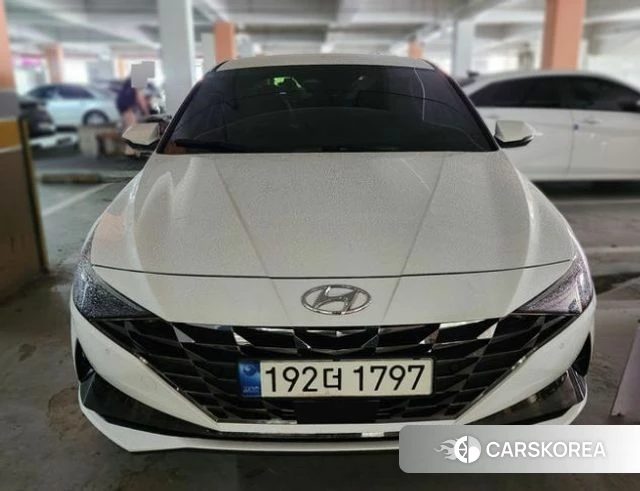 Hyundai Avante (CN7) 2021 Белый из Кореи