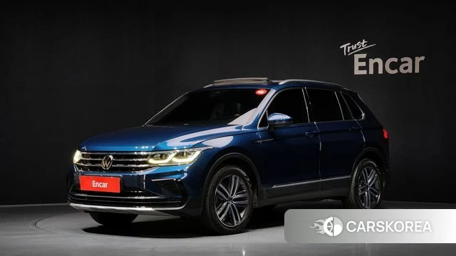 Volkswagen Tiguan second Generation 2022 Синий из Кореи