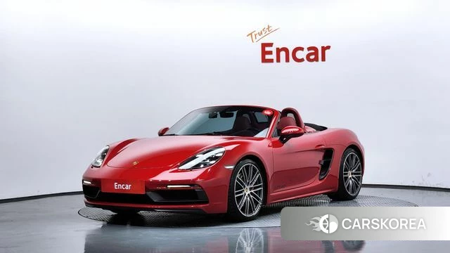 Porsche 718 Boxster 2021 Красный из Кореи