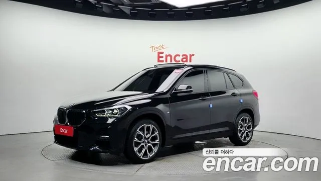 BMW X1 (F48) 2022 Черный из Кореи