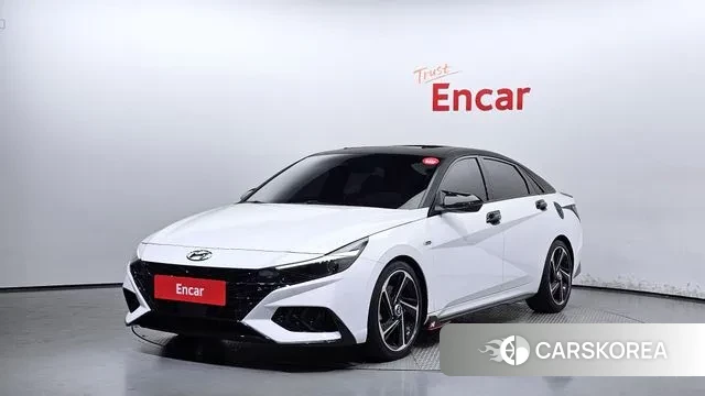 Hyundai Avante (CN7) 2021 Белый из Кореи