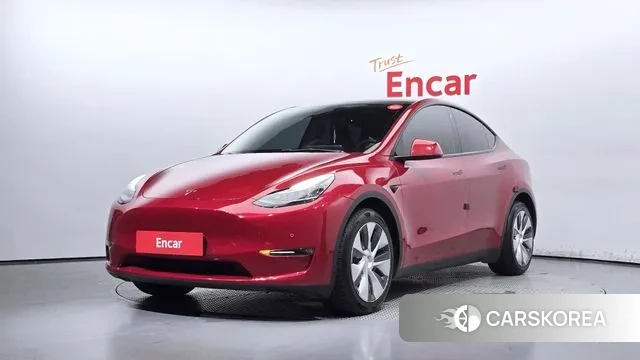 Tesla Model Y 2022 Красный из Кореи