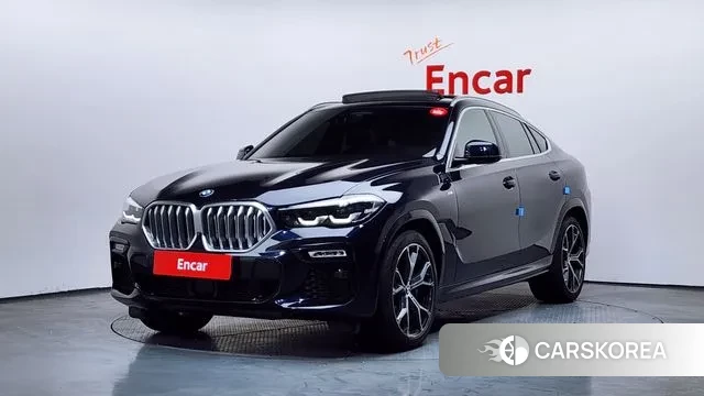 BMW X6 (G06) 2021 Черный из Кореи