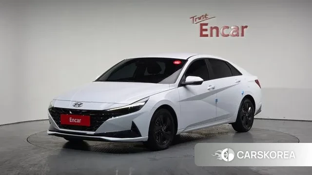 Hyundai Avante Hybrid (CN7) 2022 Белый из Кореи