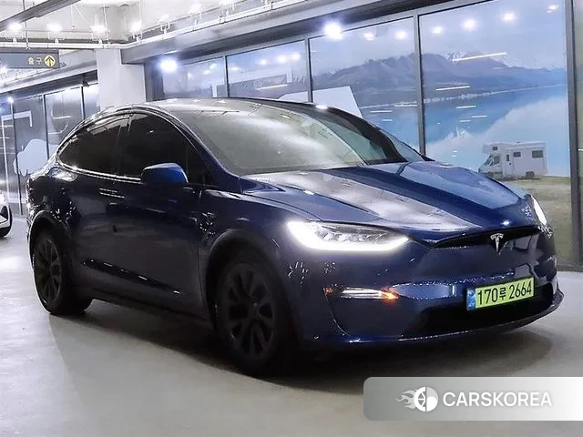 Tesla Model X 2022 Синий из Кореи