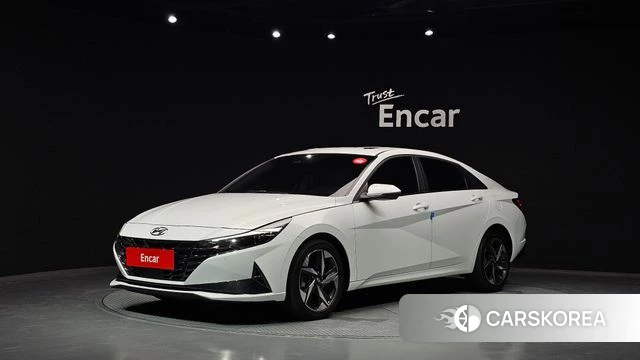 Hyundai Avante (CN7) 2021 Белый из Кореи