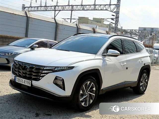 Hyundai Tucson Hybrid (NX4) 2021 Белый из Кореи
