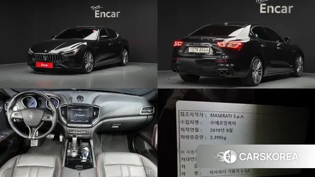 Maserati Ghibli 2020 Черный из Кореи
