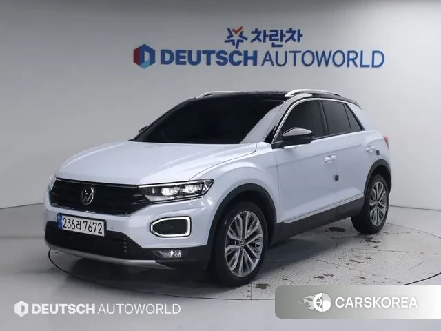 Volkswagen T-Roc 2022 Серебристо-серый из Кореи