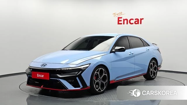 Hyundai The New Avante (CN7) 2024 Небесно-голубой из Кореи