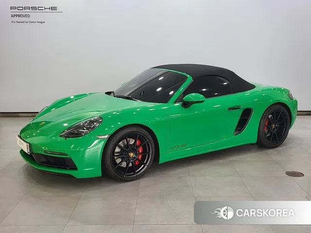 Porsche 718 Boxster 2021 Зеленый из Кореи