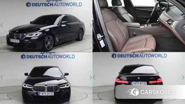 BMW 5 Series (G30) 2020 Черный из Кореи