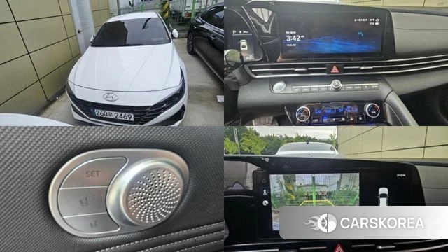 Hyundai Avante (CN7) 2022 Белый из Кореи