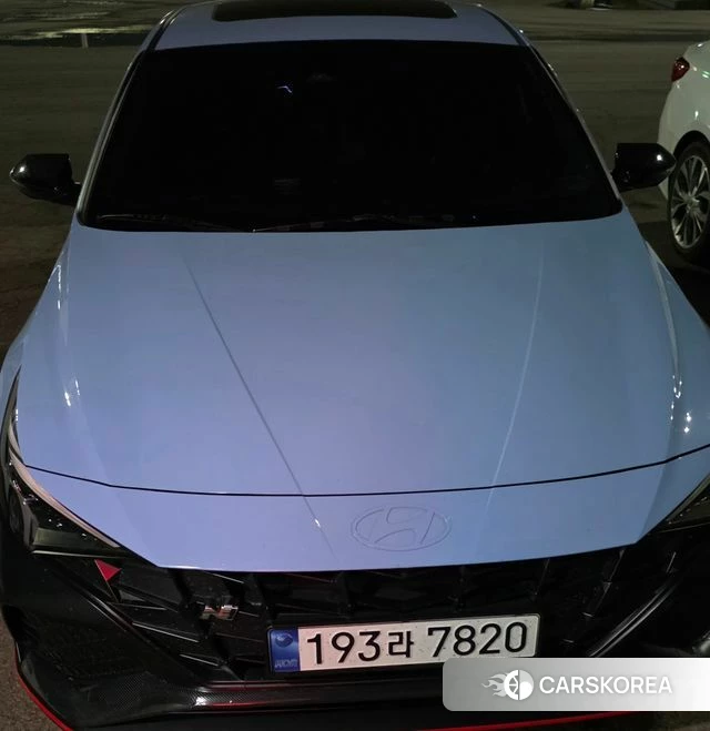Hyundai Avante (CN7) 2022 Небесно-голубой из Кореи