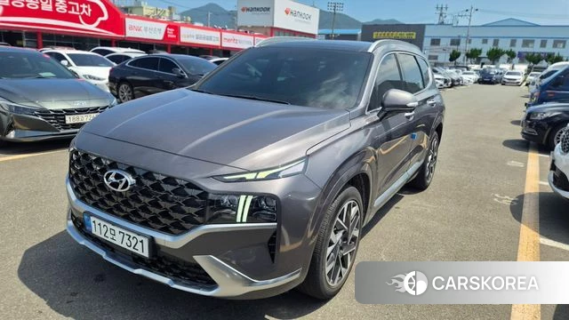 Hyundai The New Santa Fe 2021 Серый из Кореи